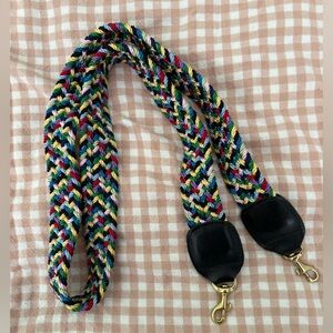 Clare V Multicolor Braided Bag Strap